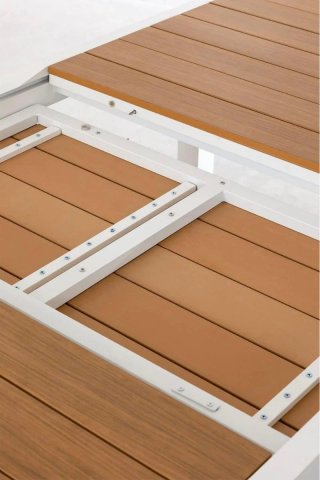 Mesa y sillas de jardín extensible SKLUM