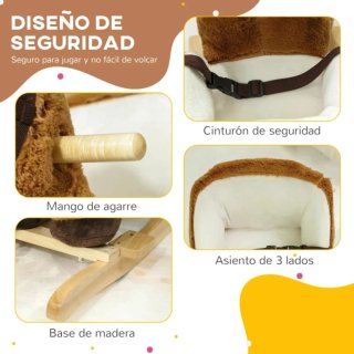 Caballito balancín peluche