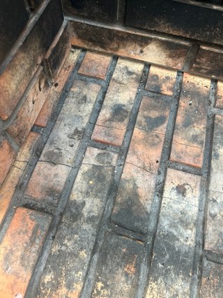 Barbacoa de obra ladrillo y hormigón