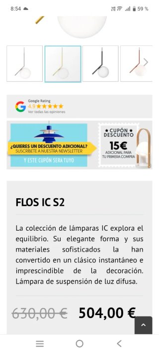 NUOVA Lampada Flos IC S2