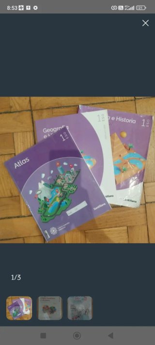 Libro de geografía e Historia de  1° ESO