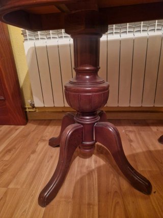 Mesa comedor extensible y plegable madera