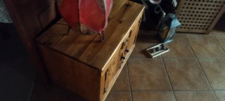 Mueble auxiliar rústico madera