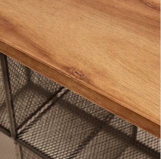 Banco zapatero metal y madera