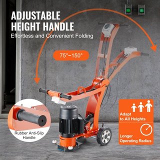 Pulidora de Suelos de Concreto 7"/17.8 cm Caminando Detrás de la Máquina Ajustable de 2.0HP