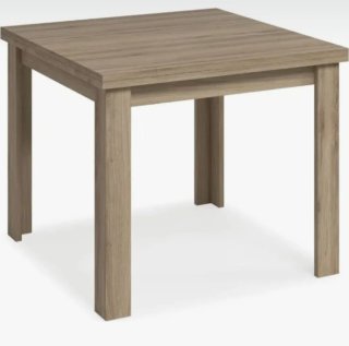 Mesa de comedor cuadrada de madera