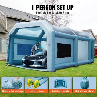 Tienda de Pintura para Autos Inflable 792 cm x 457 cm x 335 cm Sistema de Filtro 2 Ventiladores