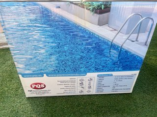 Robot Limpiafondos Piscina Azul y Blanco