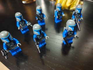 LEGO STAR WARS 8 TROPAS MANDALORIANAS CON CAÑON