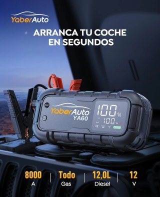 Arrancador Coche Yaber YA60 8000A 12V