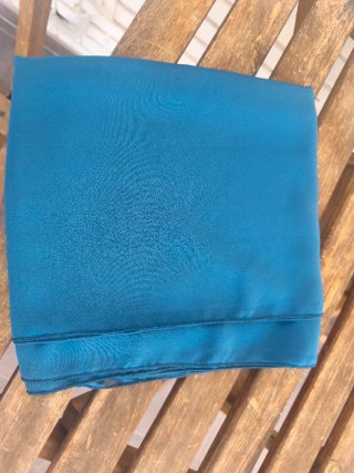 Chal gasa azul petróleo boda invitada eventos