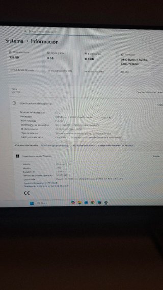 PC Gaming RTX 2070 R5-3600 16GB 256GB SSD