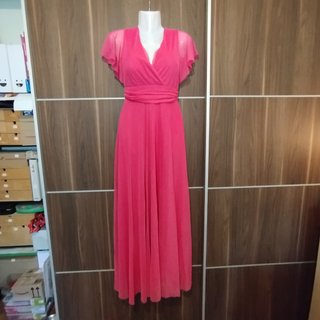 Vestido largo rosa