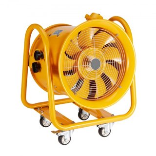 Ventilador Portátil, Ventilador Cilíndrico de 406.4mm de Alta Resistencia, Ventilador de Escape Fuerte de 1100W 4240CFM, Cable de Alimentación de 5m (Sin Cabezal de Carga), Soplador Industrial par...