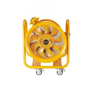 Ventilador Portátil, Ventilador Cilíndrico de 406.4mm de Alta Resistencia, Ventilador de Escape Fuerte de 1100W 4240CFM, Cable de Alimentación de 5m (Sin Cabezal de Carga), Soplador Industrial par...