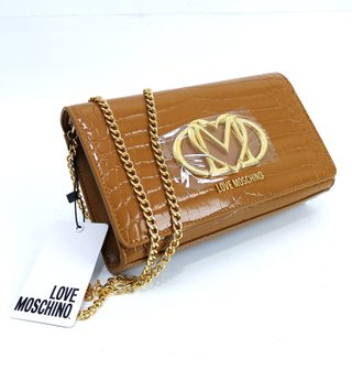 Bolso Bandolera Love Moschino Marrón Nuevo