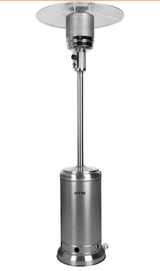 Estufa Exterior Seta HTW Metal Plateada