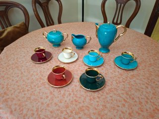 Juego de café de porcelana