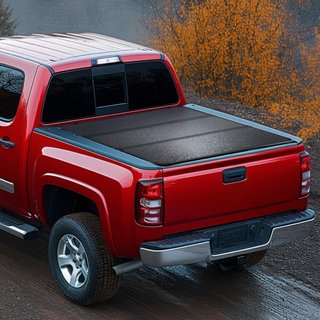 Cubierta de Tonneau para Cama de Camión Tri-Fold, Compatible con Chevy Silverado GMC Sierra 1500 2019-2024 (NO SIRVE PARA 19-24 Classic) Cama de 5'8", Ajuste 5.8' x 5.3' (70" x 63.3") Interior de ...