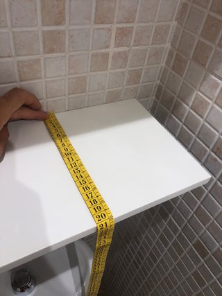 3 Estantes blancos de pared 60 x 20 x 1,5 cm