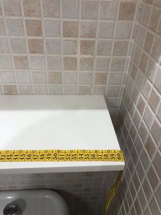 3 Estantes blancos de pared 60 x 20 x 1,5 cm