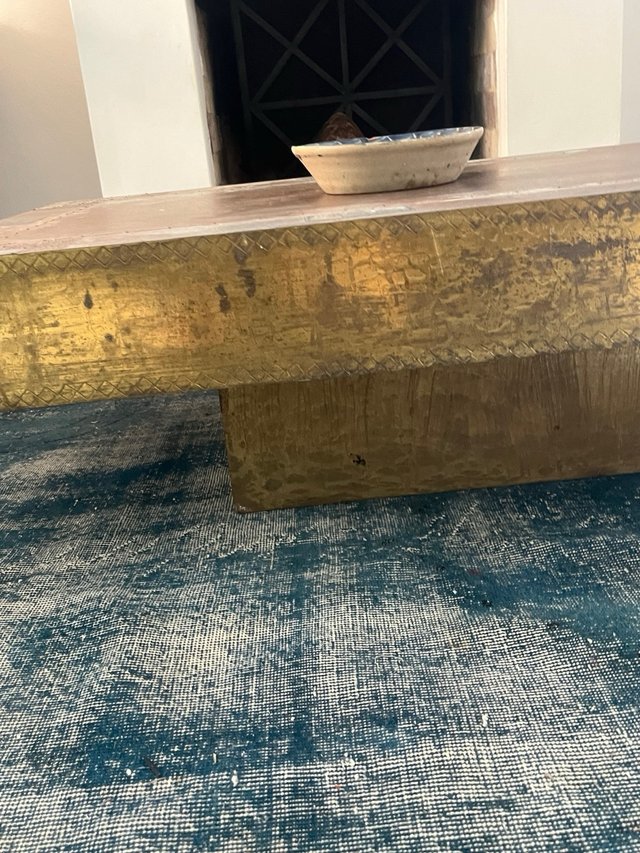 Mesa de centro madera y metal