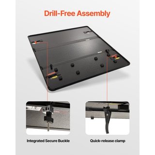 Cubierta de Tonneau para Cama de Camión Tri-Fold, Compatible con Toyota Tundra 2014-2024 (NO ES PARA la Edición Especial Trail con Cajas de Almacenamiento), Cama Corto Fleetside de 5.5' (67") 2023...