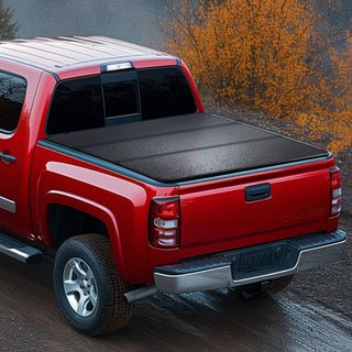 Cubierta de Tonneau para Cama de Camión Tri-Fold, Compatible con Toyota Tundra 2014-2024 (NO ES PARA la Edición Especial Trail con Cajas de Almacenamiento), Cama Corto Fleetside de 5.5' (67") 2023...