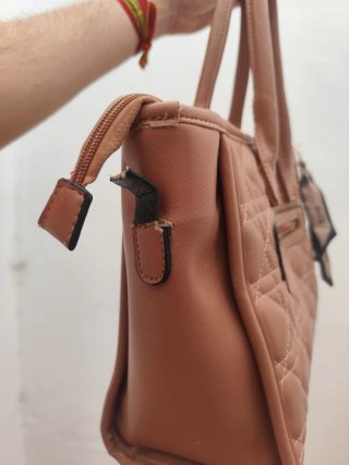 Bolso tote estampado marrón
