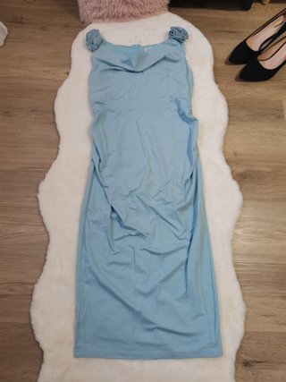 Vestido azul claro premamá talla S embarazada