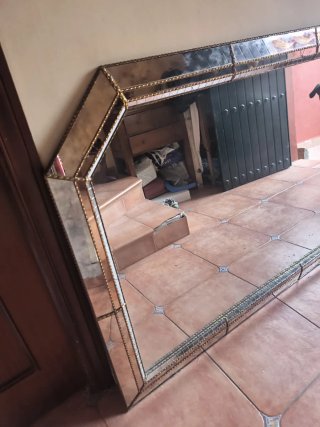 Espejo antiguo grande salón