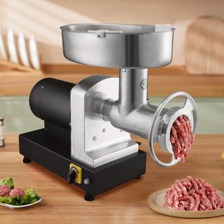 Picadora de Carne Eléctrica de Alta Dureza Capacidad 449.5 kg/H 1100W y Embutidora