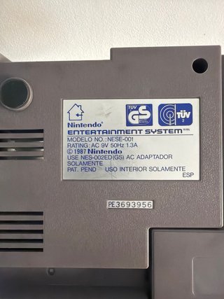 Nintendo NES Versión Española 1987