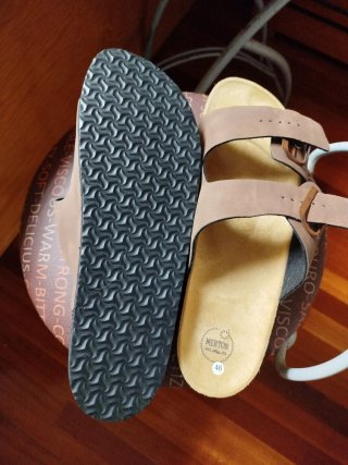 Sandalias Merton Hebilla Marrón Talla 46