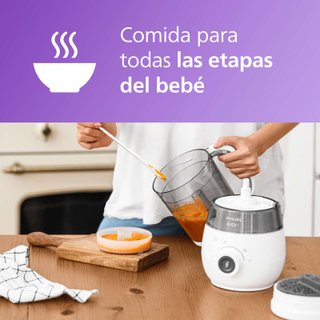 Philips Avent vaporera/batidora 4 en 1, robot bebe