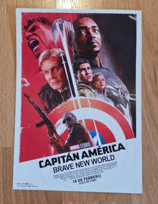 Póster Capitán América Brave New World