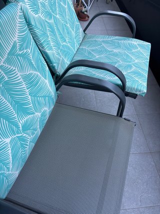 2 Sillas Terraza con Cojines