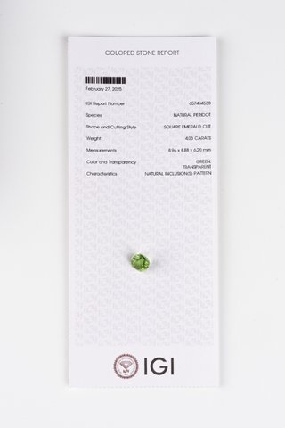 PERIDOTO NATURALE 4,03 CT
