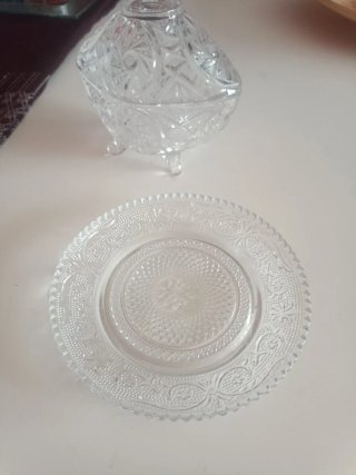 Azucarera de cristal tallado
