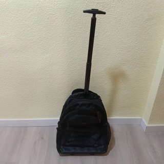 Mochila con ruedas y asa
