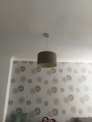 Lámpara de techo beige y gris (2 unidades)