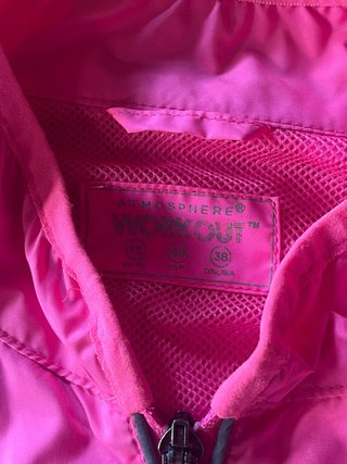 Cortavientos rosa mujer