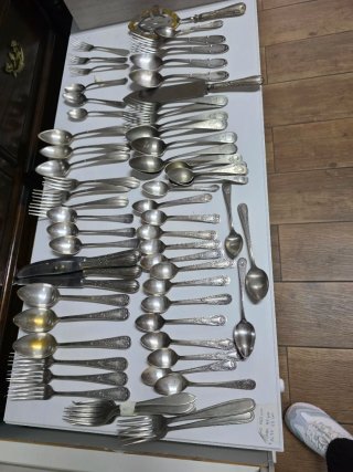 Lote Cubiertos vintage 69 piezas