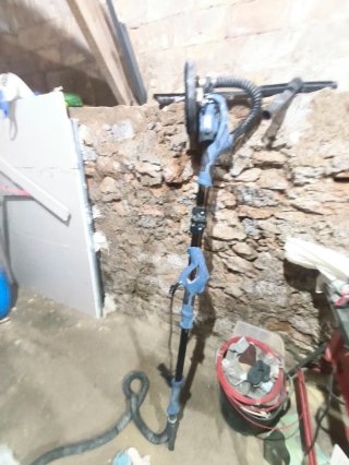 Lijadora de pared con aspiración