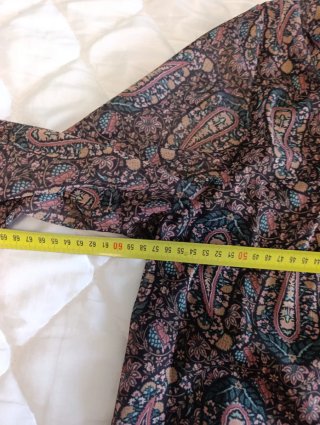 Blusa Zara Estampada Paisley talla M