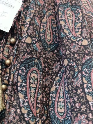 Blusa Zara Estampada Paisley talla M
