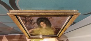 Cuadro Vintage Francisco Ribera Gitana Marco Oro
