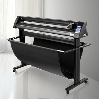 Cortadora de Vinilo, Plotter de Vinilo de 1350 mm, Cortadora de Plotter con Pantalla LED, Ojo Óptico Semi-Automático Integrado, Compatible con el Software SignCut para Sistemas Mac y Windows con S...