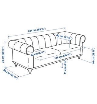 Conjunto 2 Sofás Viskafors Ikea 3 y 1,5 plazas