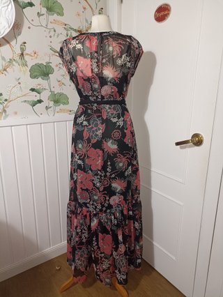 Vestido largo estampado floral